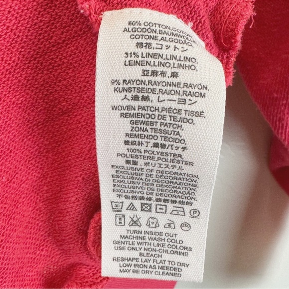 FREE PEOPLE Night Bird Velvet Embroidered Mini Dress/Tunic Pullover in Red — S - Picture 6 of 6